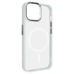 Чехол Apple iPhone 14, Unit MagSafe, белый, прозрачный, магсейф, противоударный, магнитный, панель-накладка с поддержкой MagSafe, с поддержкой беспроводной зарядки, TPU+PC, защита всего корпуса, ударопрочный, ArmorStandart (ARM70462)
