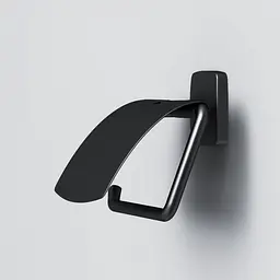 Тримач туалетного паперу з кришкою AM.PM Gem black A90341422 Чорний матовий - мініатюра 4
