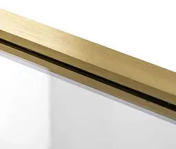 Душова стінка Rea Aero 110 brushed gold REA-K9840, прозорий, золотий - мініатюра 5
