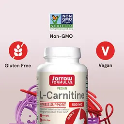 L-карнітин Jarrow Formulas L-Carnitine 500 мг 50 капсул - мініатюра 3