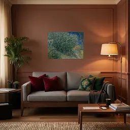 Інтер'єрна картина Кущ бузку, Вінсент ван Гог, Vincent van Gogh, Lilac Bush, інтер'єрний декор, 60×80 см (id6664) - мініатюра 4