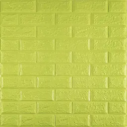 Самоклеюча 3D панель Sticker Wall SW-00001331 Флуоресцентний зелений 700х770х5мм