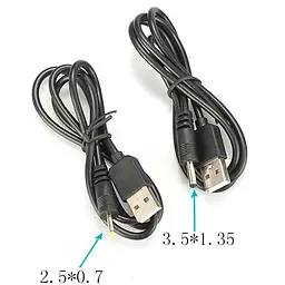 USB-кабель 2.5X0.7 мм для зарядки інтимних аксесуарів 2,5 см. K000661 - мініатюра 2