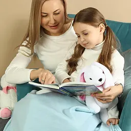 М’яка іграшка Зайчик 33 см, плюшеве зайченя з довгими вушками, дитяча м’яконабивна іграшка - мініатюра 3