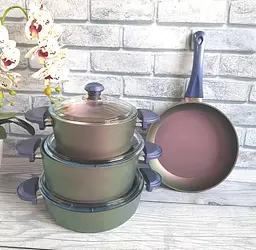 Набір посуду O.M.S. Collection 3016 Green-Violet