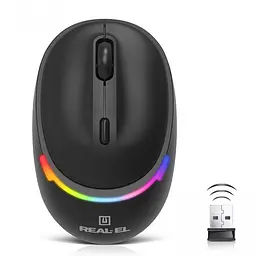 Миша бездротова REAL-EL RM-440W Чорний