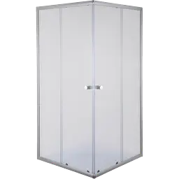 Душова кабіна з низьким піддоном Mixxus Cubic SCT01-90x90x195-FB хром матове скло 4 мм MI6903, Універсальна, матовий, хром - мініатюра 2
