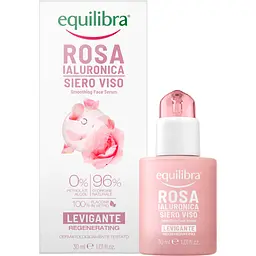 Сироватка для обличчя Equilibra Rose Smoothing Face Serum зволожувальна з трояндою 30 мл