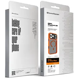 Чохол до мобільного телефона Armorstandart Unit-C MagCase SE Apple iPhone 17 Pro Max Orange Black (ARM86321) - мініатюра 2