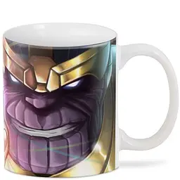 Кухоль GeekLand Thanos Танос 6 каменів 330 мл білий - мініатюра 2