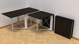 Стіл-книга трансформер Оріон 2 Ferrum-decor 750x1520x730 Білий метал ДСП Венге Магія 16 мм (FRD-105427) - мініатюра 6