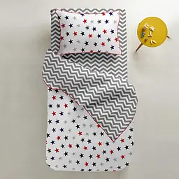 Набір простирадло на резинці Cosas B&G Zigzag 60х120х12 см (SetSheet_ZigBlue_ZigGrey_120x60) - мініатюра 5