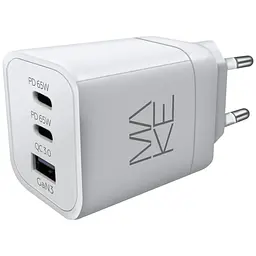 Зарядний пристрій Make 65 W 2 x PD + QC White - мініатюра 4