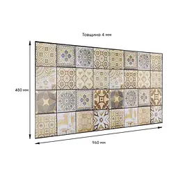 Декоративна панель Sticker Wall ПВХ 960х480х4мм D SW-00001777 - мініатюра 3