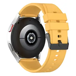 Ремінець для Samsung Galaxy Watch 5 Pro 45mm - жовтий ширина кріплення 20мм силікон Watchbands GT (W45-4WB76404013) - мініатюра 2