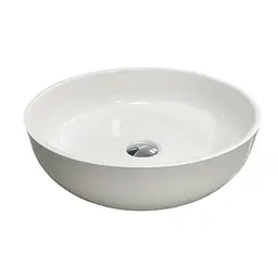 Умивальник накладна чаша Adamant Sunline New White glossy d395x130мм 39,5 см