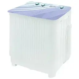 Стиральная машина Liberton LWM-5502 PUMP полуавтоматическая с 2 барабанами загрузки 5.5 кг 3 режима 1350 об/мин класс энергопотребления А 68х38х74 см White/Blue
