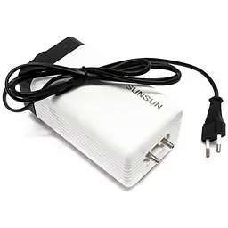 Компрессор для аквариума SunSun CT-402 регулируемый двухканальный 4 Вт 2х2.8 л/мин до 330 л - миниатюра 3