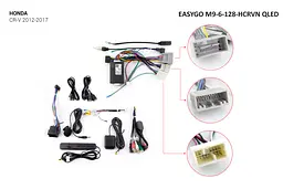 Штатна автомагнітола EasyGo M9-6-128-HCRVN QLED Honda CR-V 2012-2017 - мініатюра 2