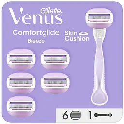 Станок для бритья Venus Comfort Glide Breeze с 6 сменными кассетами