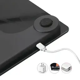 Підлогова електронна Bluetooth смарт ваги до 180кг з додатком на телефон 26x26см розумні скляні фітнес ваги Domotec ACS 2017A - мініатюра 4