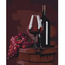 Картина за номерами Brushme Келих червого © Valentyna Ivanovа BS53488 40х50 см
