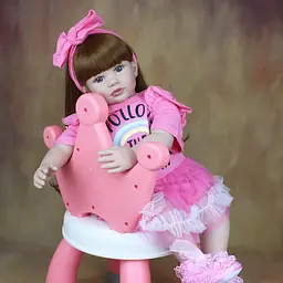 Реалістична Кукла Реборн 60 см силіконова Doll Reborn - мініатюра 5
