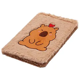 Блокнот плюшевий ZiBi Kids Line Capybara 3 А5 80 аркушів у клітинку, дизайн в асортименті (ZB.700017) - мініатюра 2