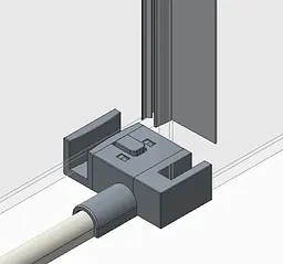 Двері в нішу Koer SR SD01-140x200-TR-01 прозоре скло Easy Clean 8 мм, хром KR5380, універсальні, прозорий, хром - мініатюра 3