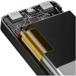 Зовнішній акумулятор Baseus PowerBank Bipow Overseas 15W 10000mAh Black (PPBD050001) - мініатюра 6