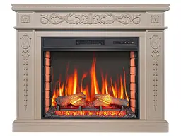 Камінокомплект ArtiFlame DELMONA AF28S СЛОНОВА КІСТКА (зі звуком) - мініатюра 1