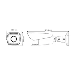 IP-відеокамера 2Mp TVT TD-9423A3-LR f=2.8-12mm з розпізнаванням номерів (77-00186) - мініатюра 4