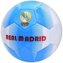 М'яч футбольний METR розмір 5 ПВХ вага 280г блакитно-білий EN 3314 REAL MADRID