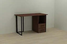 Комп'ютерний стіл Ferrum-decor Отто 75x120x60 чорний ДСП Венге 16мм (FRD-106003)