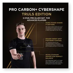 Ракетка для настільного тенісу Stiga Pro Carbon Plus Cybershape Truls Edition 5 Star FL (1215-1306-35) - мініатюра 8