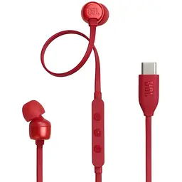Навушники провідні JBL T310C USB-C червоні - мініатюра 2