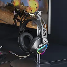 Дротова гарнітура Remax LED Wargod Series Gaming Headphone RM-810, USB, 7.1, 2.5m, black - мініатюра 4
