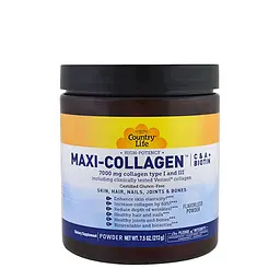 Вітаміни та мінерали Country Life Maxi-Collagen type 1and3 + C and A + Biotin, 213 грам - мініатюра 2