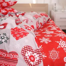 Підковдра MirSon Ranforce Elite 17-0656 Gingerbread 110 x 140 см червона (2200009611407) - мініатюра 5