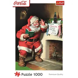 Пазл "Coca-Cola. Санта біля каміна" 1000 елементів 10922 Trefl, в коробці (5900511109221) - мініатюра 3