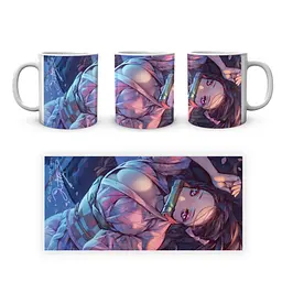 Кружка GeekLand Demon Slayer Клинок, що розсікає демонів Незуко Лежить на спині SL 02.443 - мініатюра 4