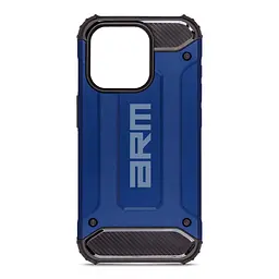 Чехол для Apple iPhone 15 Pro, Panzer, синий, противоударный, бронированный, милитари, панель-накладка, защита всего корпуса, защита дисплея и камеры, термополиуретан (TPU) + поликарбонат (PC), ArmorStandart (ARM73727)
