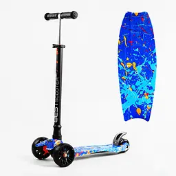 Самокат Maxi Best Scooter 59х15х30 см Різнобарвний 000231328 - мініатюра 2