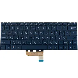 Клавіатура для ноутбука ASUS (UX333 series) rus синій без фрейма підсвічування клавіш