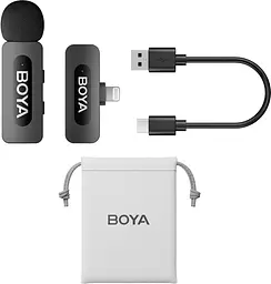 Мікрофон Boya BY-V1 Lightning Black (BY-V1) - мініатюра 2