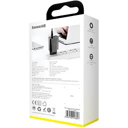 Мережевий зарядний пристрій Baseus Speed ​​Xiaomini 2USB QC3.0 18W 3A CCFS-V01 Black - мініатюра 3