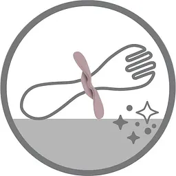 Набір ложечка і виделка BabyOno у футлярі м'ятний (969/04) - мініатюра 4