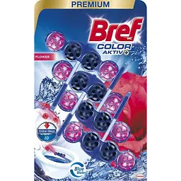 Уцінка. Туалетний блок для унітазу Bref Color aktiv Квіткова свіжість 200 г (4 шт. х 50 г) (879850) 