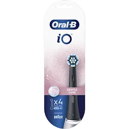 Насадки для електричної зубної щітки Oral-B iO Gentle Care, чорний, 4 шт. - мініатюра 2