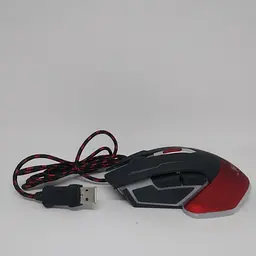 Ігрова дротова миша USB JEDEL GM740 з підсвіткою 3200dpi мишка Чорна з червоним - мініатюра 2